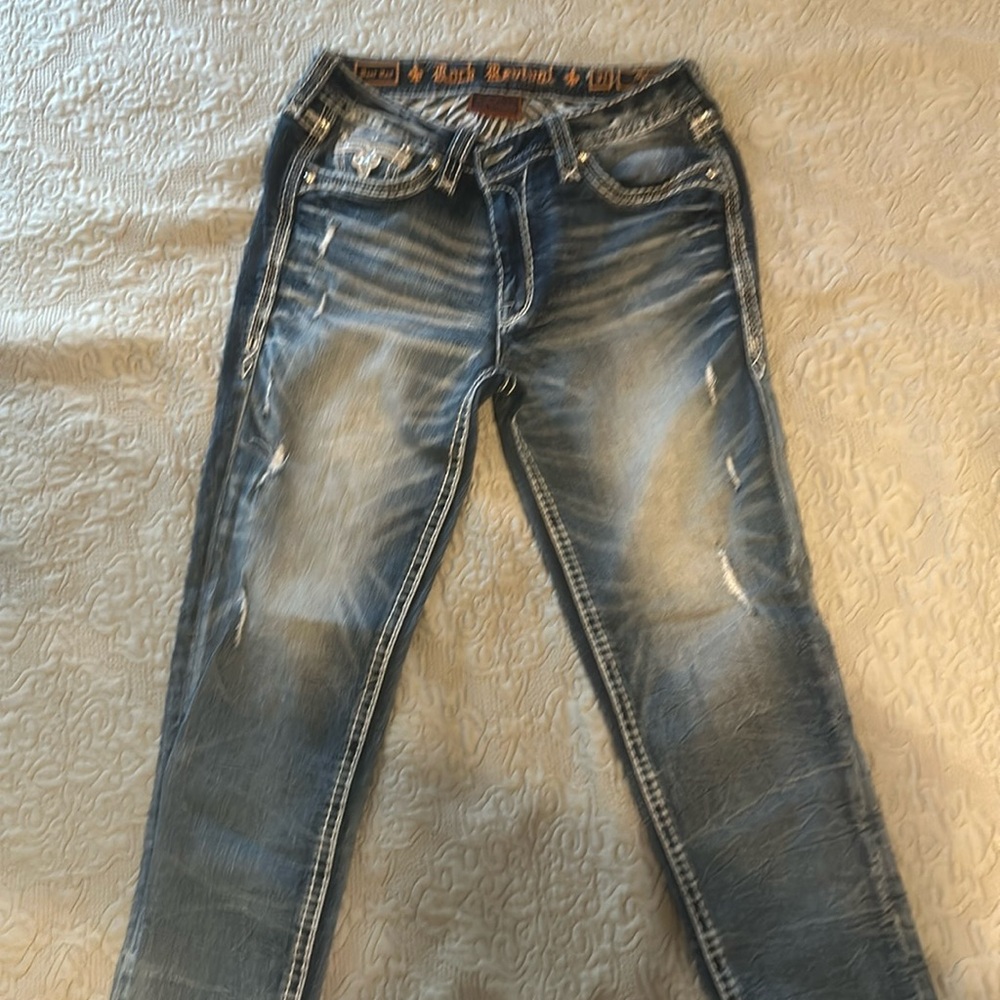 Rock Revival Beet Red Skinny Jeans